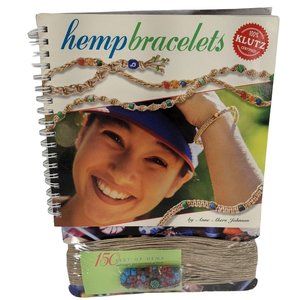 Klutz Hemp Bracelets Craft Kit Jewelry Making Book Kit K876 150 Feet Hemp +Beads